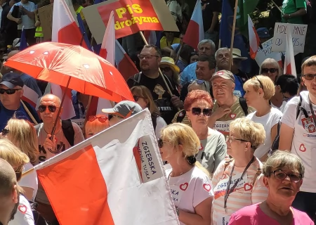 Tczew - Tczewianie na marszu w Warszawie