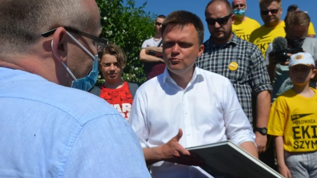 Tczew - Szymon Hołownia w Tczewie. "Ten most musi przejąć skarb państwa"