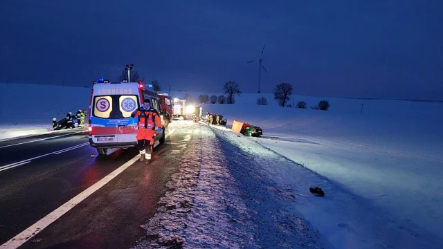 Tczew - Tragedia na dk 91. Dwie osoby zginęły w wypadku