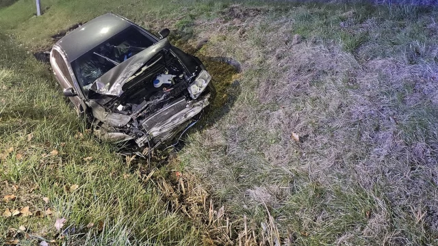 Tczew - Wypadek w Czarlinie - jedna osoba w szpitalu
