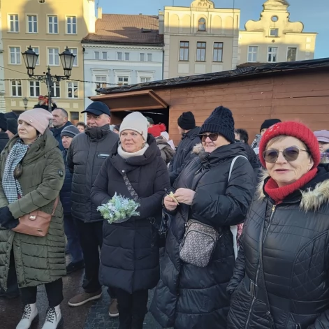 Tczew - Spotkanie opłatkowe na placu Hallera