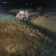 Tczew - Dachowanie na autostradzie A1 - dwie osoby w szpitalu