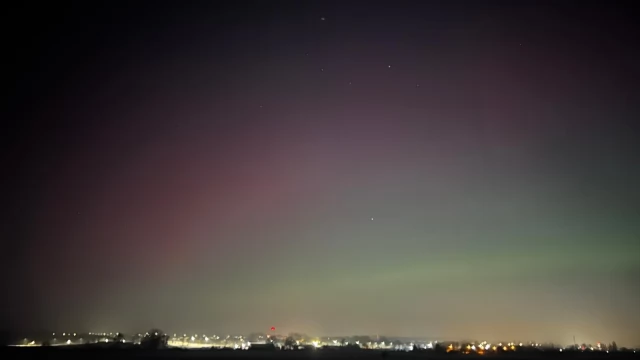 Tczew - Co to była za noc. Zorza polarna nad Tczewem