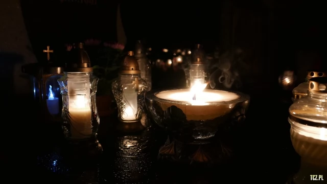 Tczew - Cmentarz nocą z dnia 1.11.2016 - godz. 23 [FOTO] [bez komentarza]