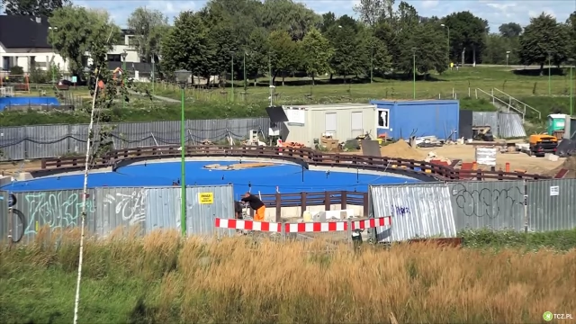 Tczew - Wodny plac zabaw - postęp prac budowlanych i przewidywany termin otwarcia
