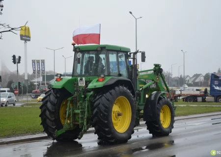 Tczew - W Tczewie protestują rolnicy