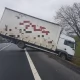 Tczew - Utrudnienia na dk 91 - przewrócona ciężarówka blokuje ruch