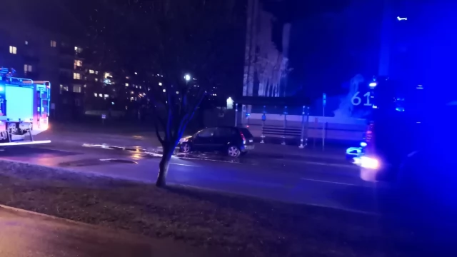 Tczew - Na Suchostrzygach płonęło osobowe auto