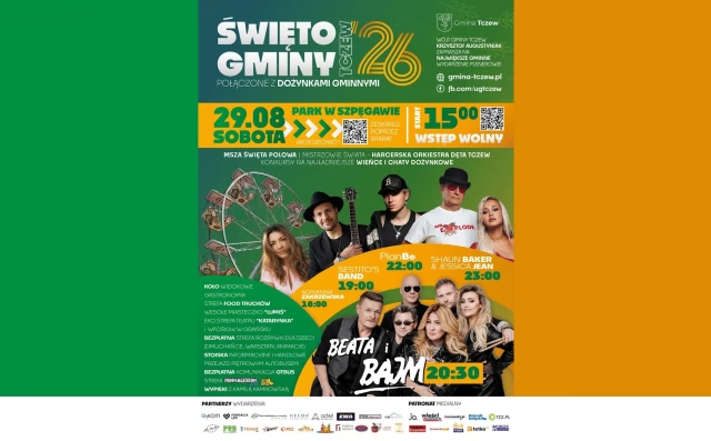 Tczew - Święto Gminy Tczew - na scenie m. in. PlanBe, Bajm i Shaun Baker