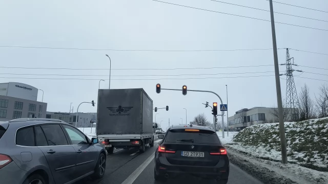 Tczew - Zaczęły działać światła i... wszystko stanęło