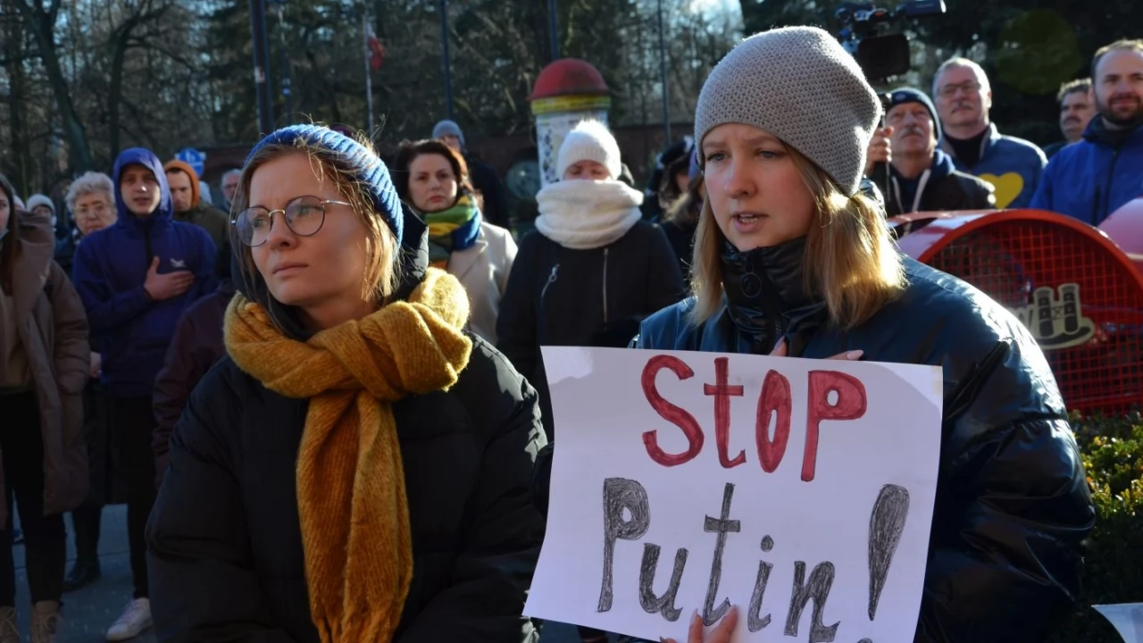 Tczew - Polacy i Ukraińcy ramię w ramię przeciw rosyjskiej agresji