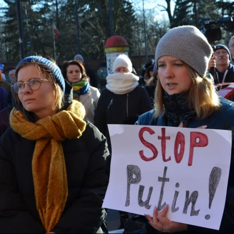 Tczew - Polacy i Ukraińcy ramię w ramię przeciw rosyjskiej agresji