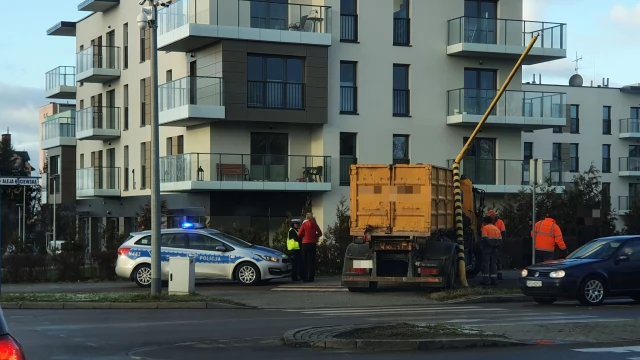 Tczew - Kolizja na skrzyżowaniu alei Kociewskiej z ulicą Żwirki