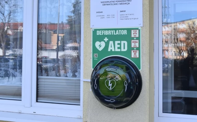 Tczew - AED w Starostwie Powiatowym w Tczewie - urządzenie, które może uratować życie