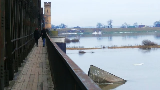 Tczew - Alarm przeciwpowodziowy na Wiśle