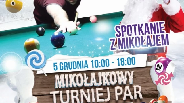 Tczew - Bilardowe spotkanie z Mikołajem w Atrium Tczew 