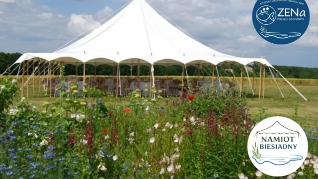 Tczew - Namiot Biesiadny ZENa nad stawem bankietowy