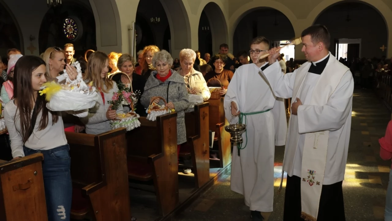 Tczew - Święcenie pokarmów w tczewskich kościołach