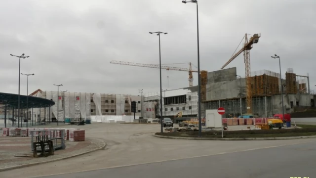 Tczew - Relacja z budowy węzła transportowego i galerii kociewskiej - grudzień 2011