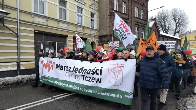 Tczew - Marsz Jedności Gminy Tczew przeszedł ulicami Tczewa