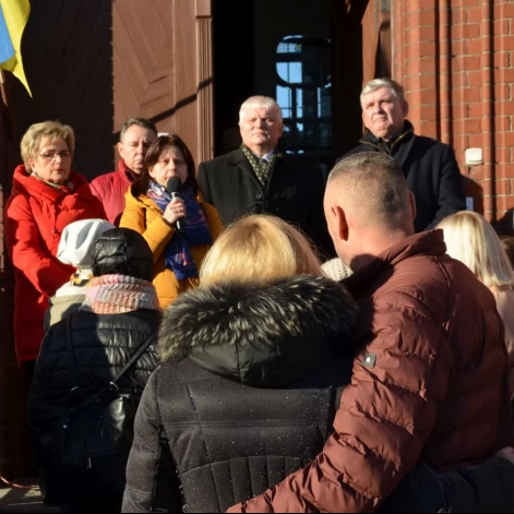 Tczew - Polacy i Ukraińcy ramię w ramię przeciw rosyjskiej agresji