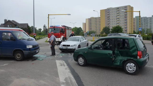 Tczew - Kociewska/Żwirki. Wypadek z udziałem trzech samochodów