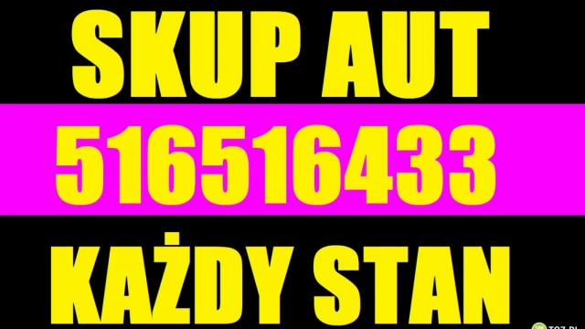 Tczew - Skup Aut t.516516433 wszystkie dobre i do kasacji