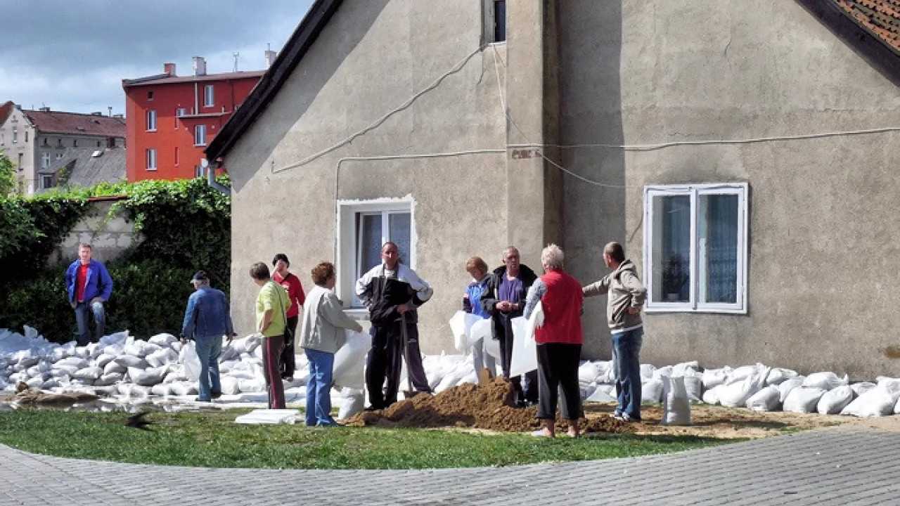 Tczew - Stan Wisły oraz przygotowania do nadejścia fali