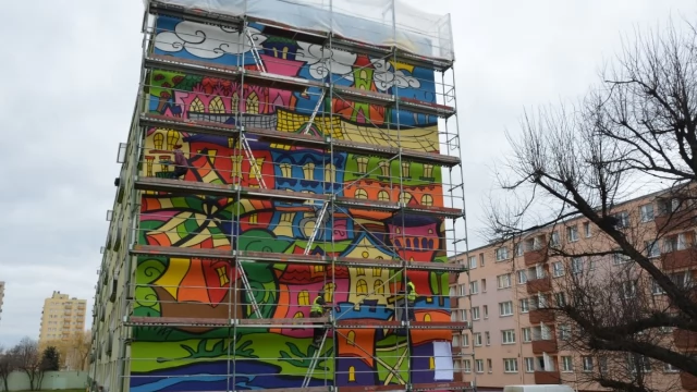 Tczew - Mural już prawie gotowy 