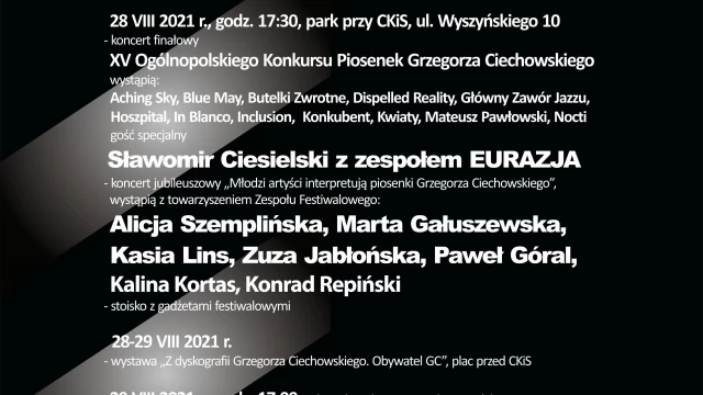 Tczew - In Memoriam XX Festiwal Grzegorza Ciechowskiego