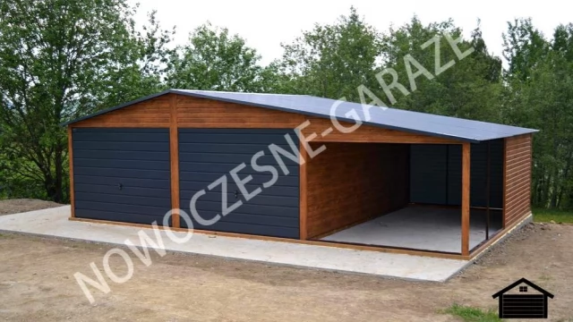 Tczew - Garaż blaszany 6x5 konstrukcja profil ocynk