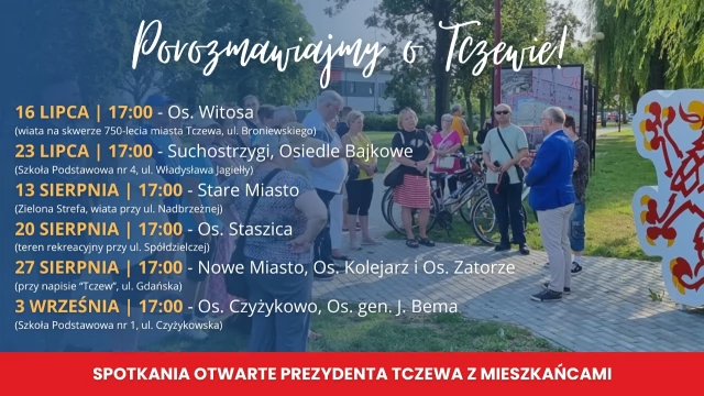 Tczew - Spotkanie z prezydentem - 3 WRZEŚNIA, godz. 17:00 - Os. Czyżykowo, Os. gen. J. Bema