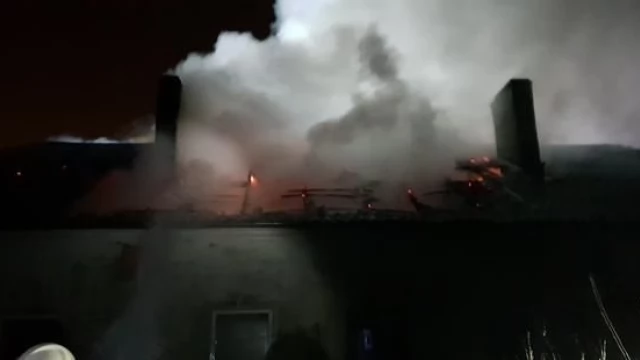 Tczew - 12 zastępów straży gasiło pożar w Pelplinie