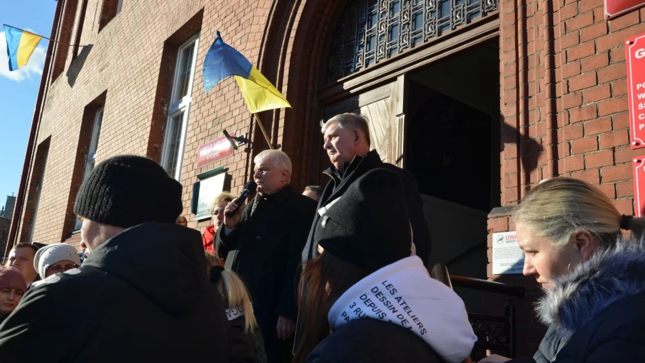Tczew - Polacy i Ukraińcy ramię w ramię przeciw rosyjskiej agresji