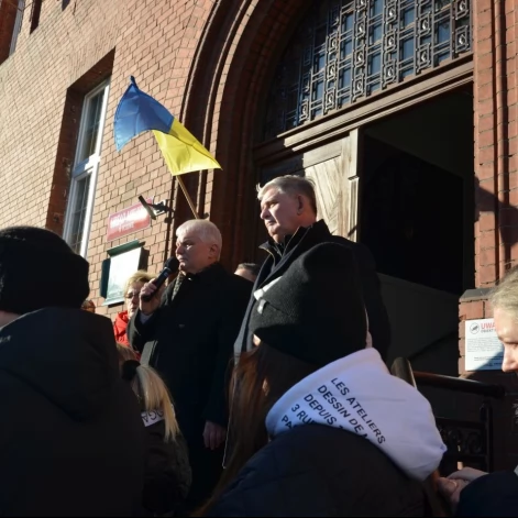 Tczew - Polacy i Ukraińcy ramię w ramię przeciw rosyjskiej agresji