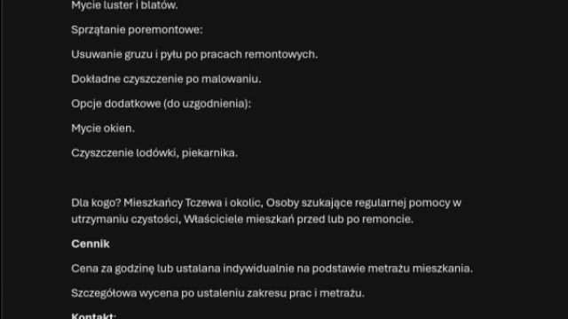 Tczew - Pomożemy we wszelkich porządkach