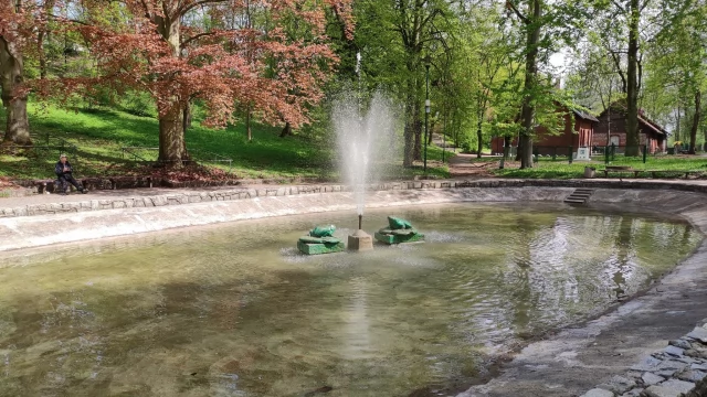 Tczew - Fontanny włączone po zimowej przerwie