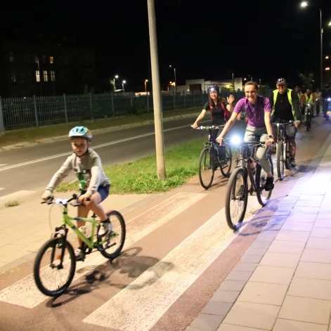 Tczew - Nocny przejazd rowerowy Świetlik