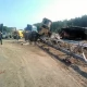 Tczew - Samochód ciężarowy przewożący drogowy sprzęt zablokował ruch na A1