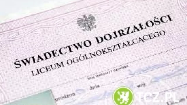 Tczew - Matura z wpisem Kupię maturę z wpisem