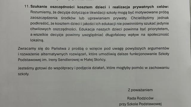 Tczew - Burzliwa dyskusja o przyszłości szkoły w Małej Słońcy. Grozi jej zamknięcie?
