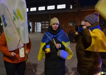 Tczew - Antywojenna demonstracja przeszła ulicami Tczewa