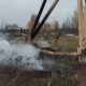 Tczew - Słup dymu nad Tczewem. Niewielki pożar na terenie stoczni