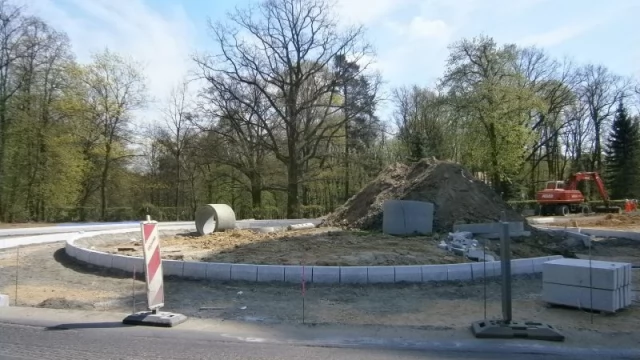 Tczew - Rondo przy wieży ciśnień. Po majowym weekendzie kolejny etap prac