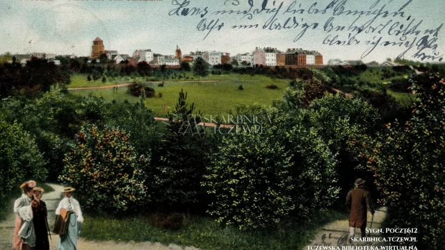 Tczew - Jedno kliknięcie i sto lat wstecz - tczewski park z początku wieku