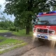 Tczew - Silna burza nad Tczewem i okolicą. Połamane drzewa, zerwane linie
