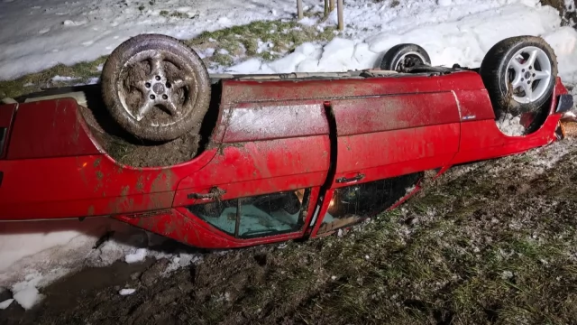 Tczew - Dachowanie na drodze wojewódzkiej nr 224