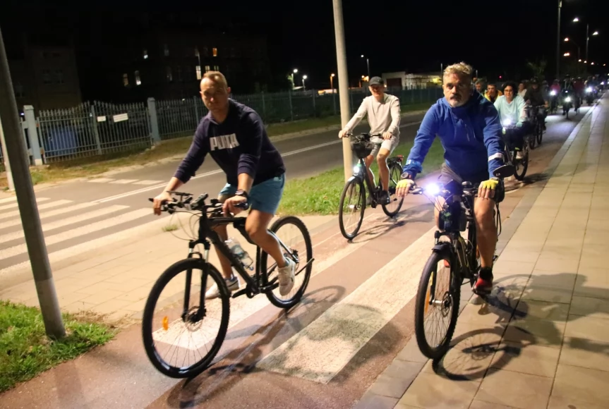Tczew - Nocny przejazd rowerowy Świetlik