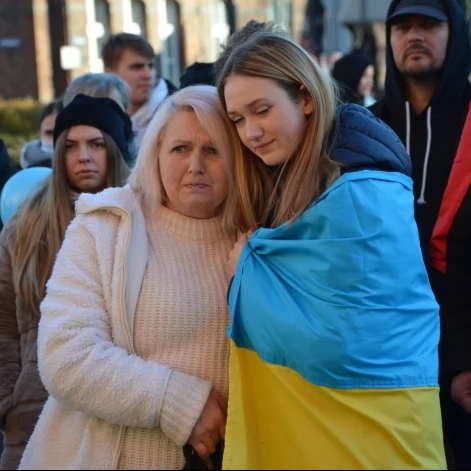 Tczew - Polacy i Ukraińcy ramię w ramię przeciw rosyjskiej agresji