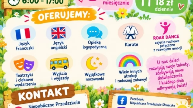 Tczew - Przedszkole Słoneczko ZAPRASZA :)